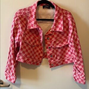 Pink Checkered Jacket